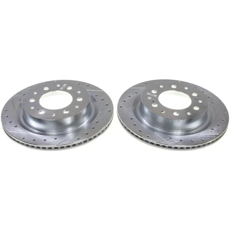 Power Stop 23-24 Toyota Sequoia Rear Drilled & Slotted Rotor - Pair 1