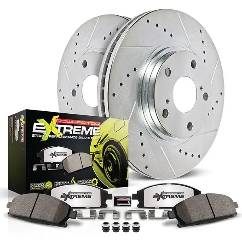 Power Stop 70-72 Plymouth Duster Front Z26 Street Brake Kit 1