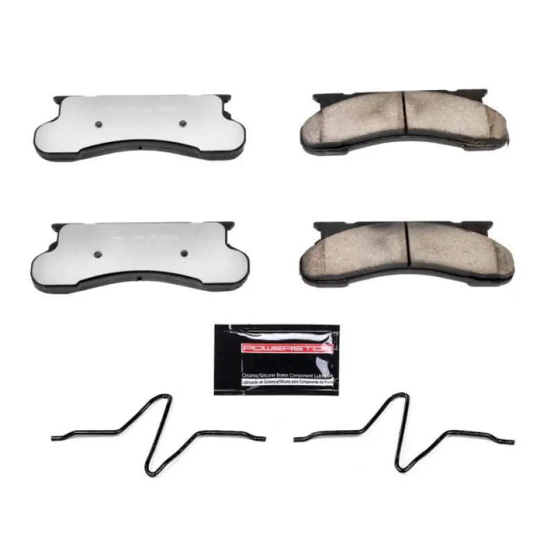 Power Stop 76-91 Ford E-250 Front Z36 Truck & Tow Brake Pads W/Hardware 1