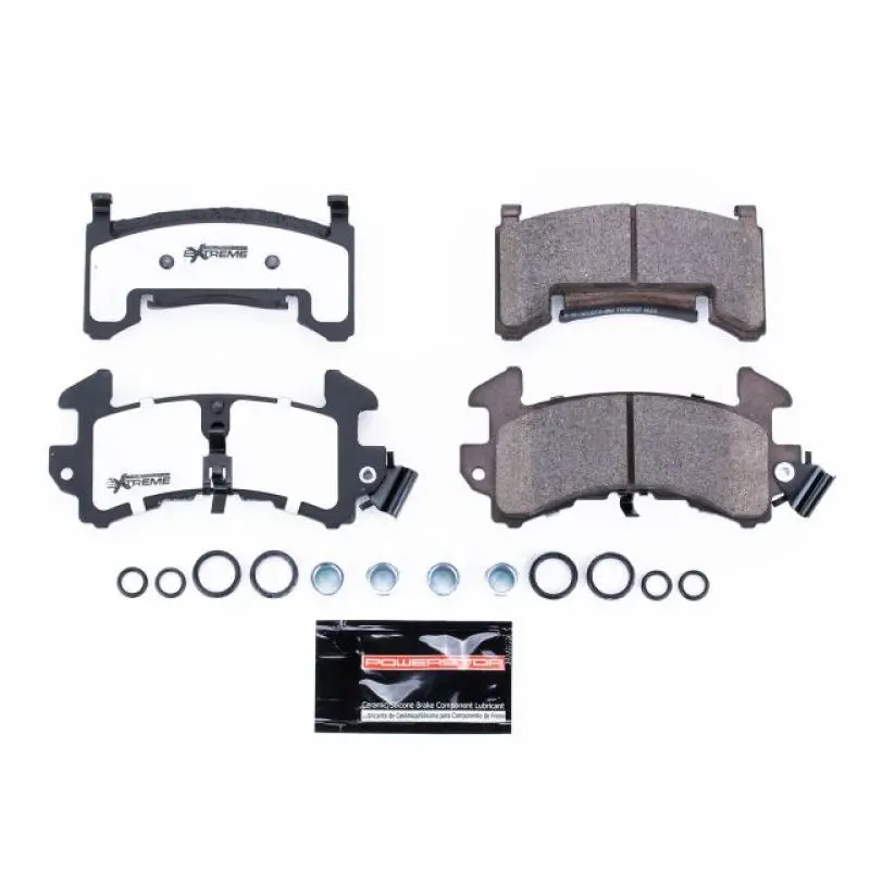 Power Stop 79-85 Avanti Ii Front Or Rear Z26 Extreme Street Brake Pads W/Hardware 1