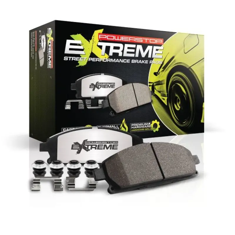 Power Stop 79-85 Avanti Ii Front Or Rear Z26 Extreme Street Brake Pads W/Hardware 2