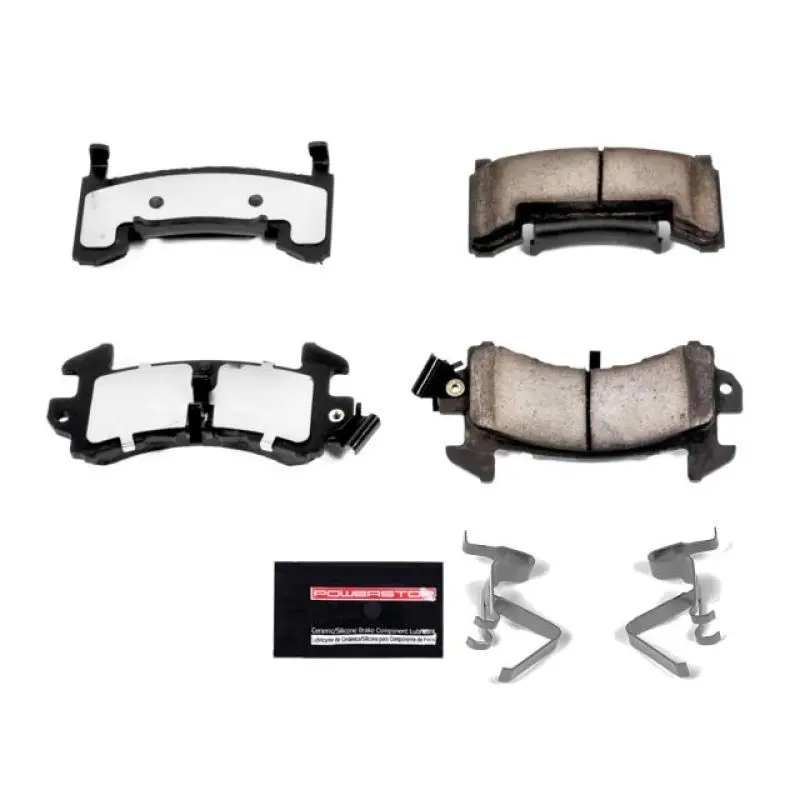 Power Stop 79-85 Avanti Ii Front Or Rear Z36 Truck & Tow Brake Pads W/Hardware 1
