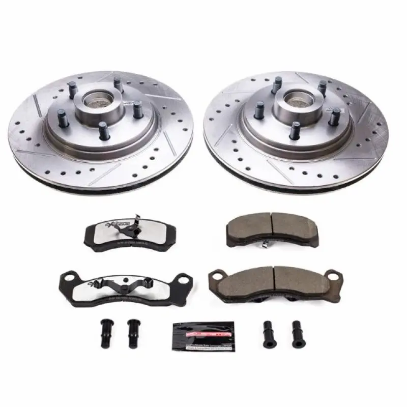 Power Stop 84-86 Ford Mustang Front Z26 Street Warrior Brake Kit 1