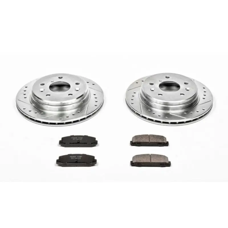Power Stop 86-91 Mazda Rx-7 Rear Z23 Evolution Sport Brake Kit 1