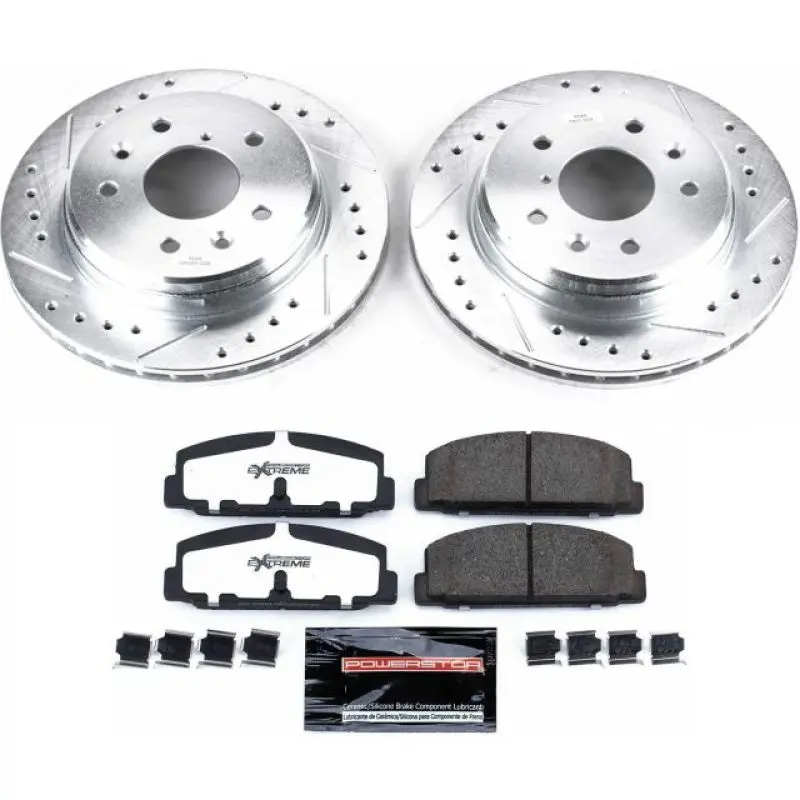 Power Stop 86-91 Mazda Rx-7 Rear Z26 Street Warrior Brake Kit 1