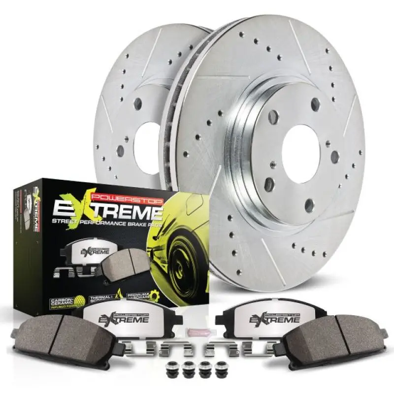 Power Stop 86-91 Mazda Rx-7 Rear Z26 Street Warrior Brake Kit 2