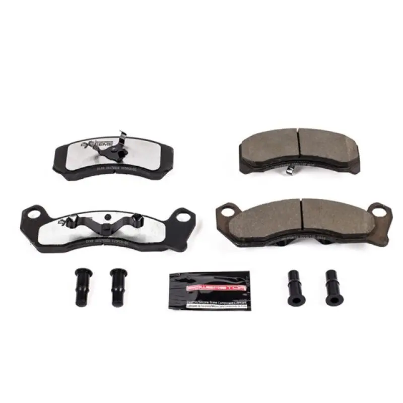 Power Stop 87-89 Ford Country Squire Front Z26 Extreme Street Brake Pads W/Hardware 1