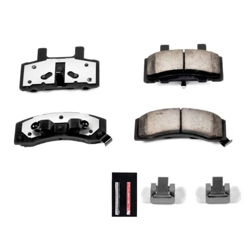 Power Stop 87-93 Ford Bronco Front Z36 Truck & Tow Brake Pads W/Hardware 1