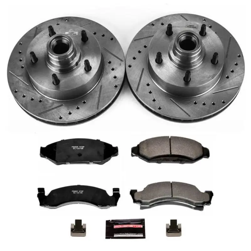 Power Stop 87-93 Ford E-150 Front Z23 Evolution Sport Brake Kit 1