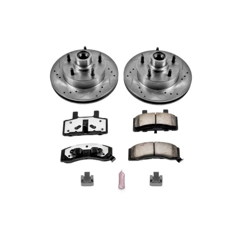 Power Stop 87-93 Ford E-150 Front Z36 Truck & Tow Brake Kit 1
