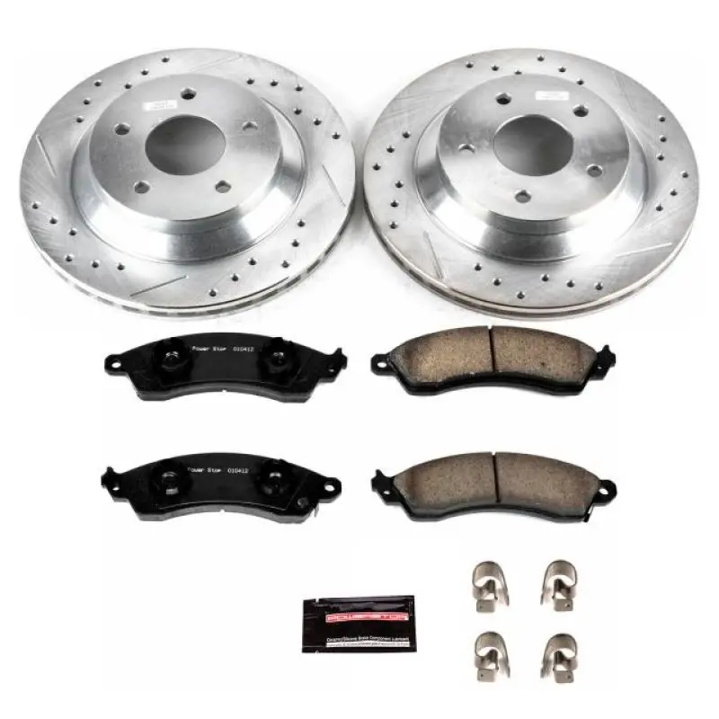 Power Stop 88-95 Chevrolet Corvette Front Z23 Evolution Sport Brake Kit 1