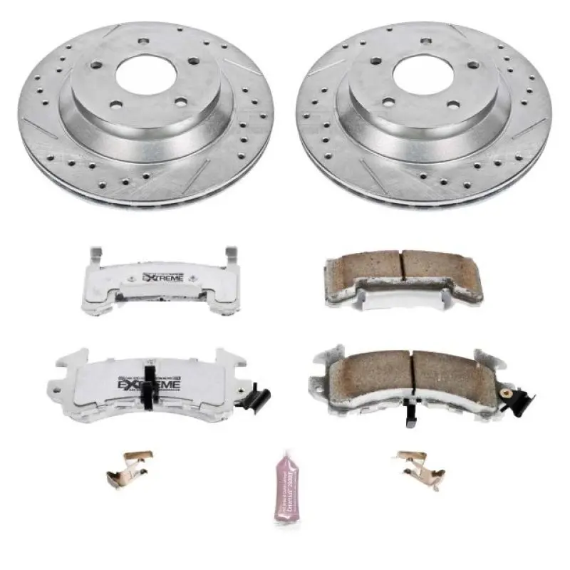 Power Stop 88-95 Chevrolet Corvette Front Z26 Street Warrior Brake Kit 1