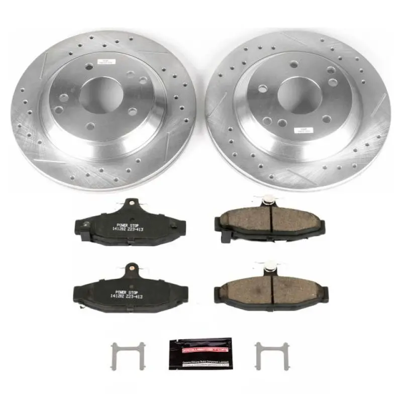 Power Stop 88-96 Chevrolet Corvette Rear Z23 Evolution Sport Brake Kit 1