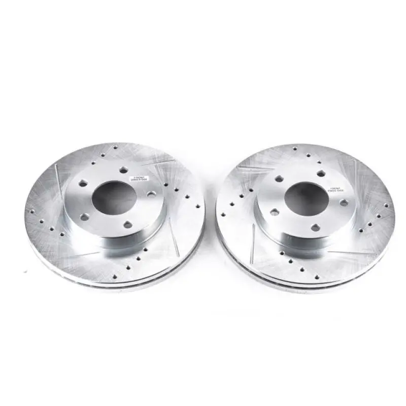 Power Stop 89-90 Nissan 300Zx Front Evolution Drilled & Slotted Rotors - Pair 1