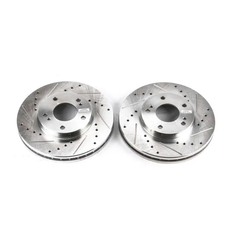 Power Stop 89-96 Nissan 300Zx Front Evolution Drilled & Slotted Rotors - Pair 1