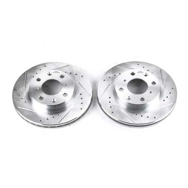 Power Stop 90-00 Honda Civic Front Evolution Drilled & Slotted Rotors - Pair 1