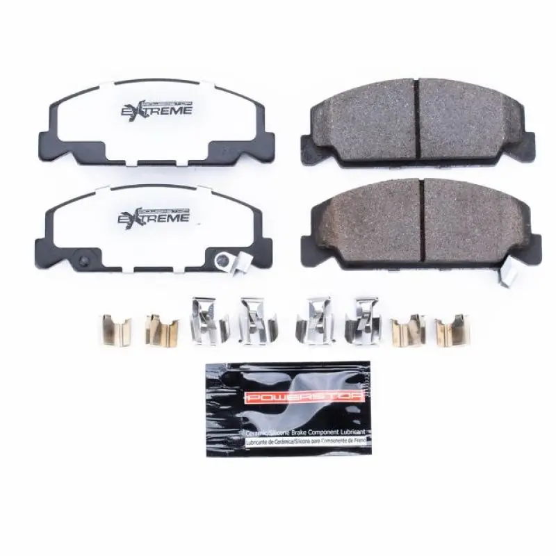 Power Stop 90-00 Honda Civic Front Z26 Extreme Street Brake Pads W/Hardware 1