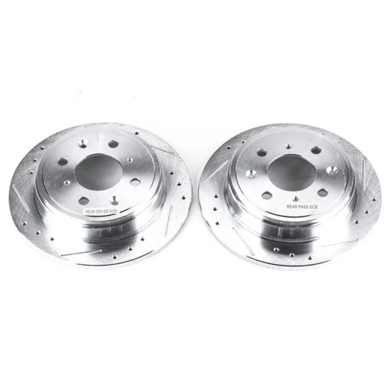 Power Stop 90-01 Acura Integra Rear Evolution Drilled & Slotted Rotors - Pair 1
