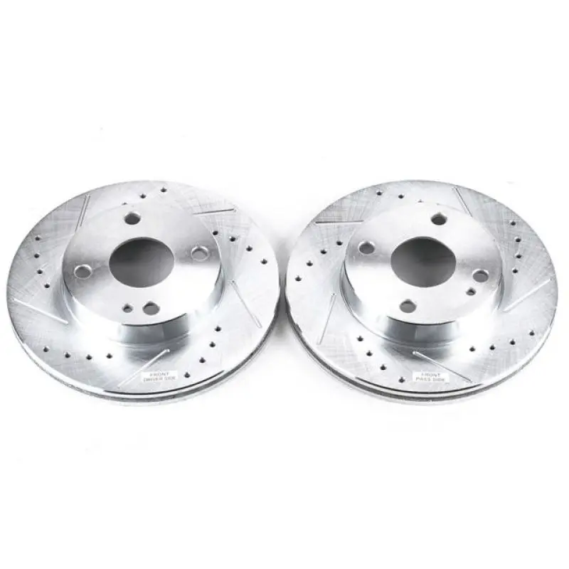 Power Stop 90-93 Mazda Miata Front Evolution Drilled & Slotted Rotors - Pair 1