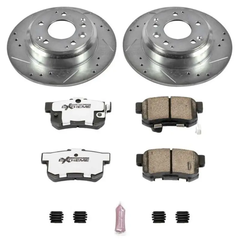 Power Stop 91-95 Acura Legend Rear Z26 Street Warrior Brake Kit 1