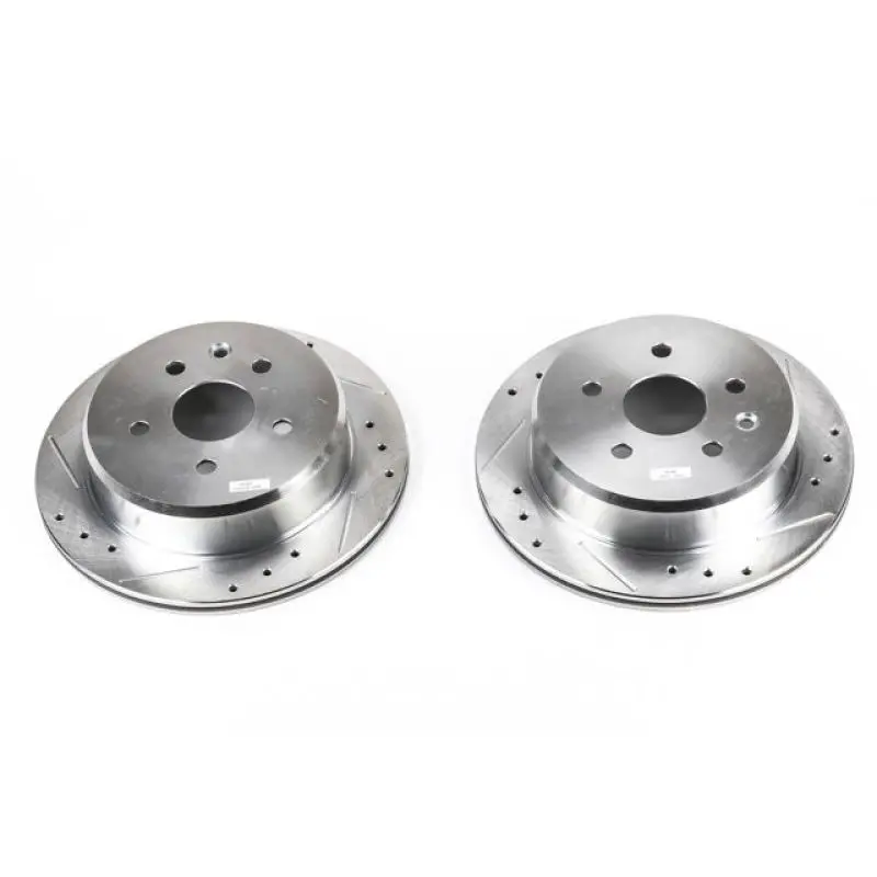 Power Stop 92-98 Lexus Sc300 Rear Evolution Drilled & Slotted Rotors - Pair 1