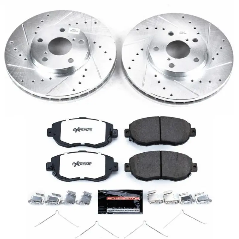 Power Stop 93-05 Lexus Gs300 Front Z26 Street Warrior Brake Kit 1