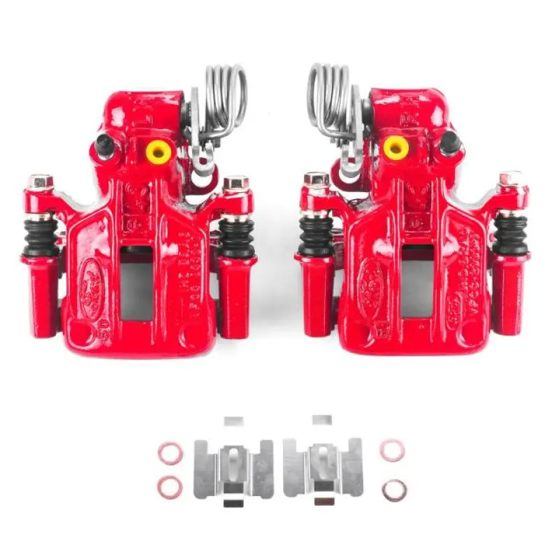 Power Stop 93-07 Ford Taurus Rear Red Calipers W/Brackets - Pair 1