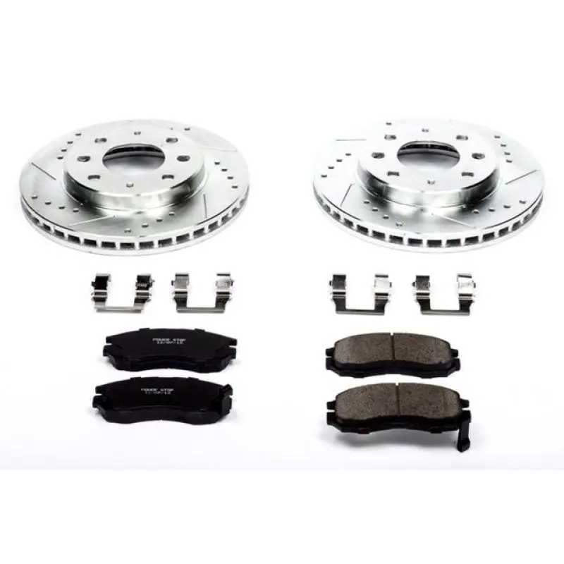 Power Stop 93-95 Eagle Summit Front Z23 Evolution Sport Brake Kit 1