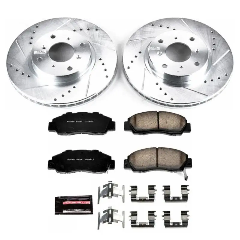 Power Stop 93-96 Honda Prelude Front Z23 Evolution Sport Brake Kit 1