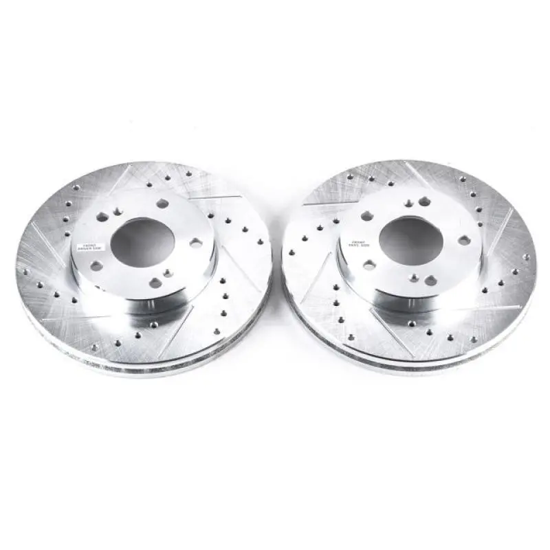 Power Stop 93-97 Infiniti J30 Front Evolution Drilled & Slotted Rotors - Pair 1