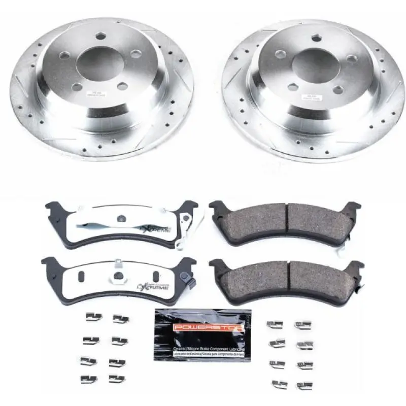 Power Stop 93-98 Jeep Grand Cherokee Rear Z36 Truck & Tow Brake Kit 1