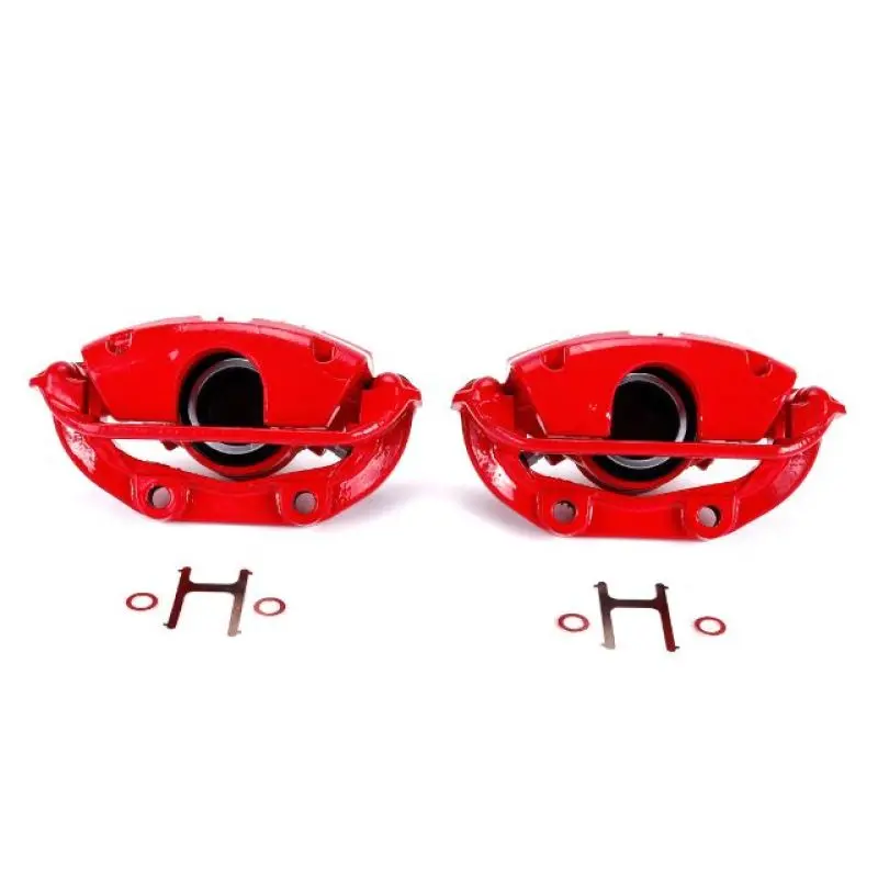 Power Stop 94-96 Chevrolet Caprice Rear Red Calipers W/Brackets - Pair 1