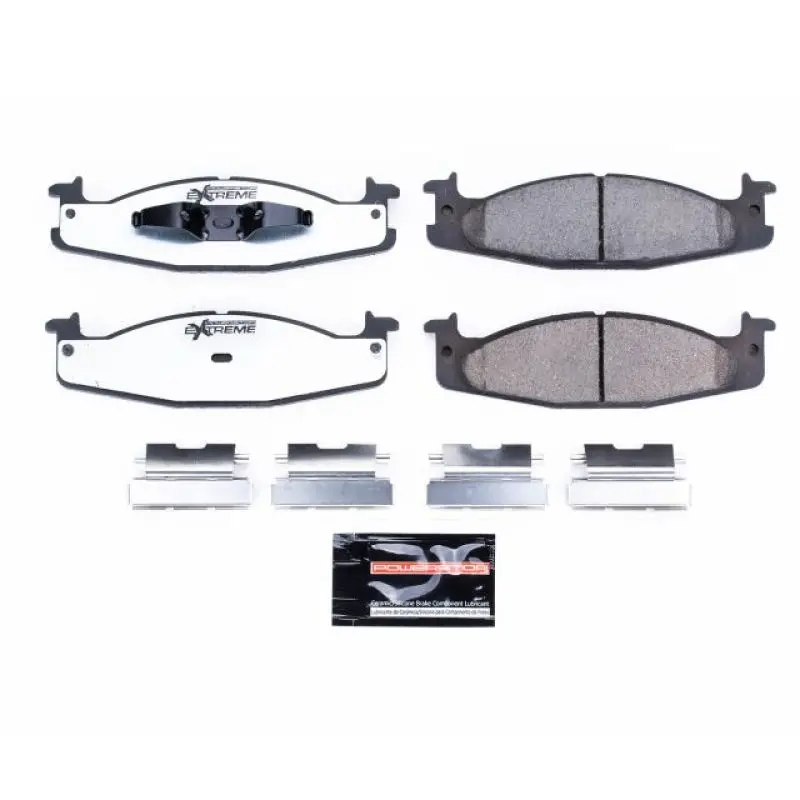 Power Stop 94-96 Ford Bronco Front Z36 Truck & Tow Brake Pads W/Hardware 1