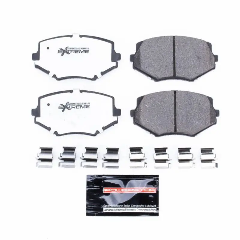 Power Stop 94-97 Mazda Miata Front Z26 Extreme Street Brake Pads W/Hardware 1