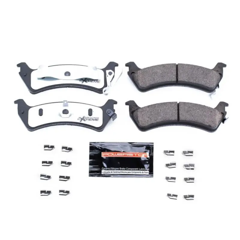 Power Stop 94-98 Jeep Grand Cherokee Rear Z36 Truck & Tow Brake Pads W/Hardware 1