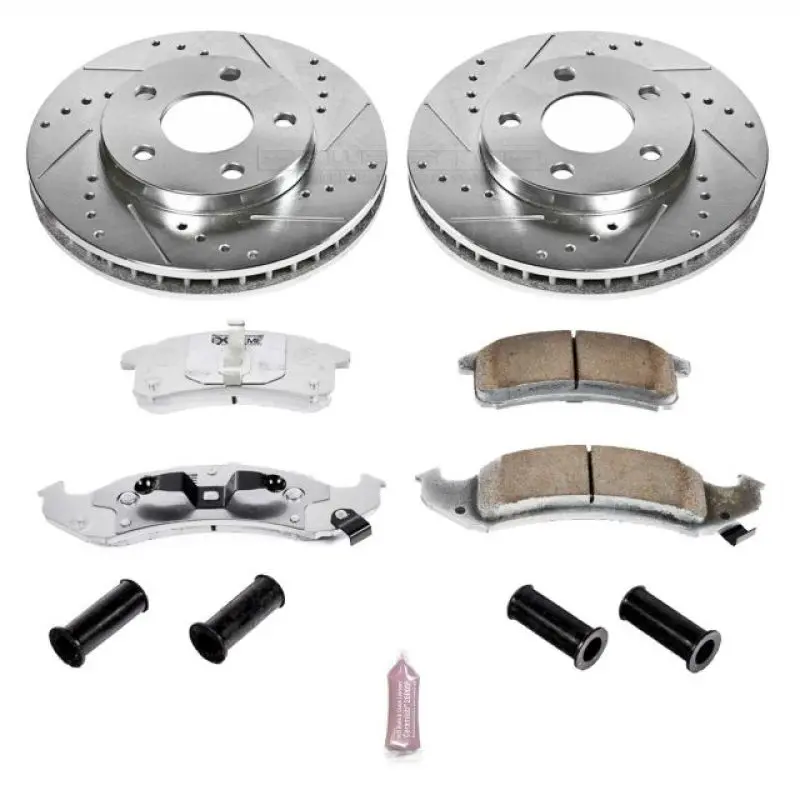 Power Stop 94-99 Buick Lesabre Front Z26 Street Warrior Brake Kit 1