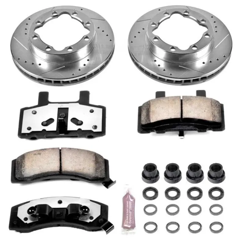 Power Stop 94-99 Chevrolet K1500 Suburban Front Z36 Truck & Tow Brake Kit 1
