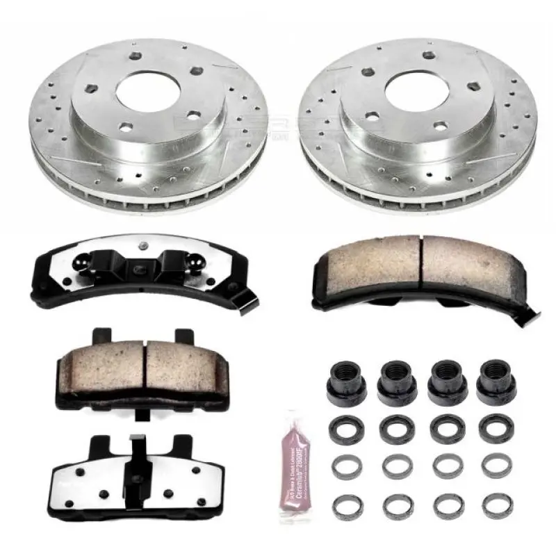 Power Stop 94-99 Dodge Ram 1500 Front Z36 Truck & Tow Brake Kit 1