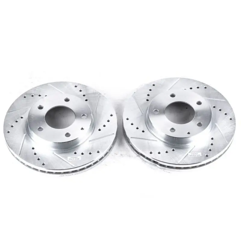 Power Stop 95-00 Mazda Millenia Front Evolution Drilled & Slotted Rotors - Pair 1