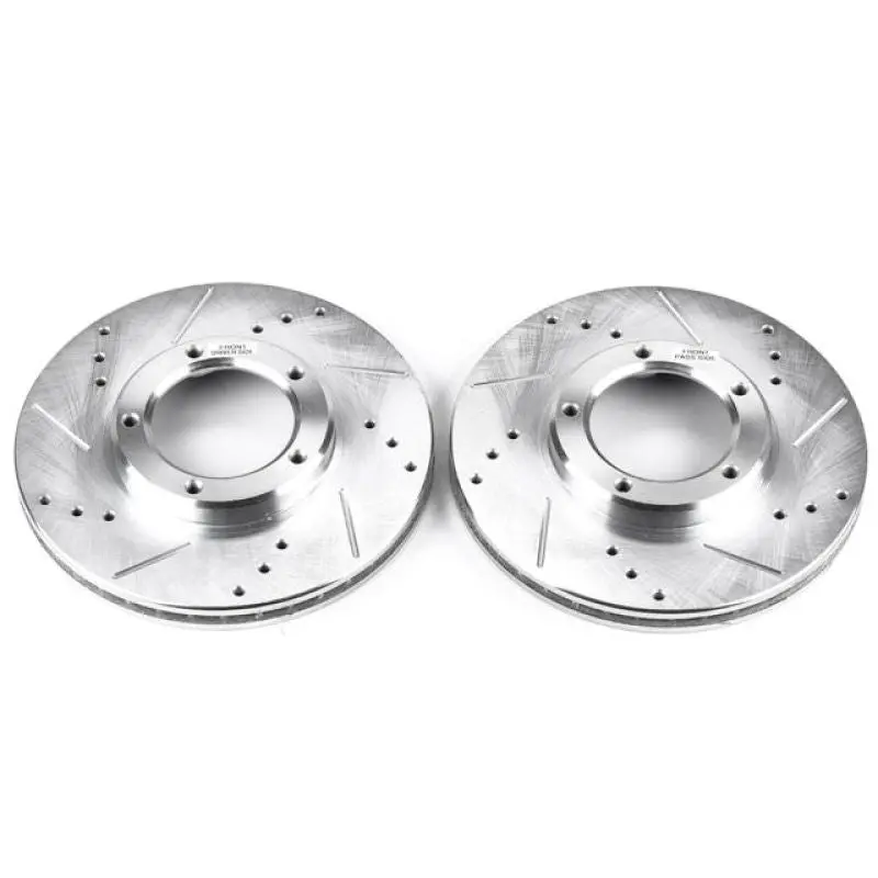 Power Stop 95-04 Toyota Tacoma Front Evolution Drilled & Slotted Rotors - Pair 1