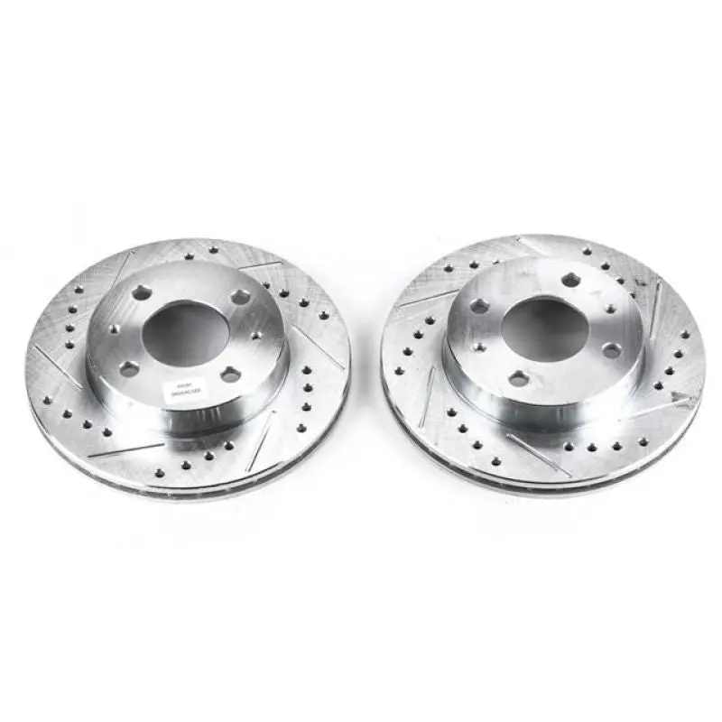 Power Stop 95-98 Nissan 200Sx Front Evolution Drilled & Slotted Rotors - Pair 1