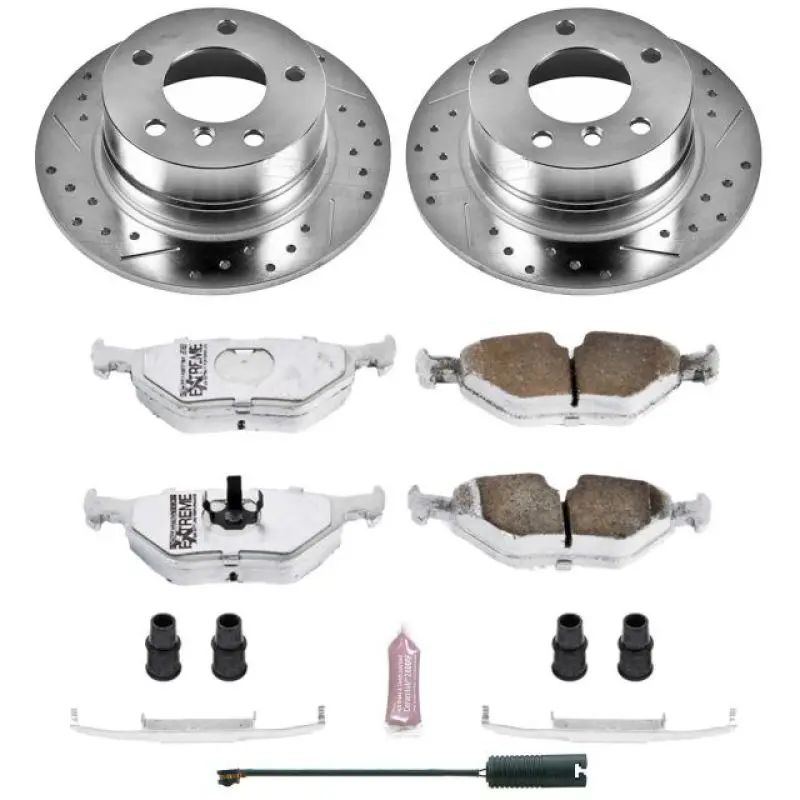 Power Stop 95-99 Bmw 318Ti Rear Z26 Street Warrior Brake Kit 1
