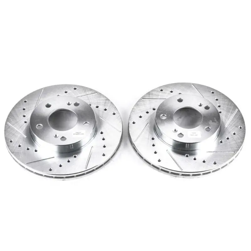 Power Stop 96-99 Infiniti I30 Front Evolution Drilled & Slotted Rotors - Pair 1