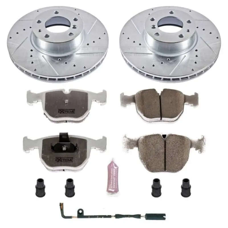 Power Stop 97-00 Bmw 540I Front Z26 Street Warrior Brake Kit 1