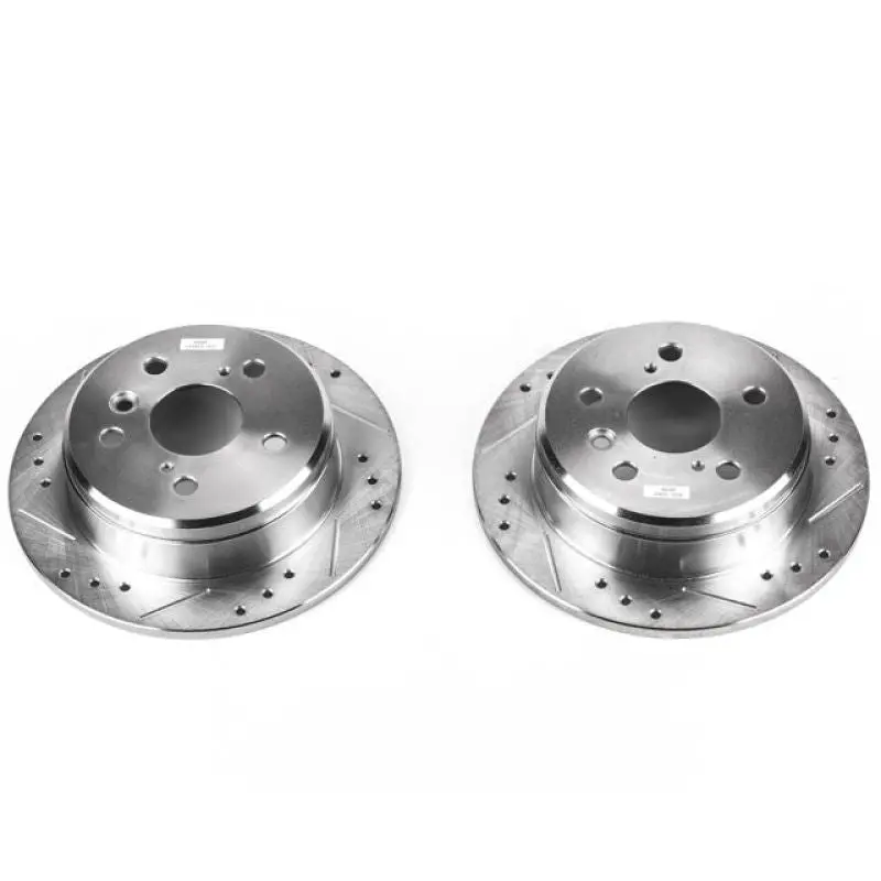 Power Stop 97-01 Lexus Es300 Rear Evolution Drilled & Slotted Rotors - Pair 1