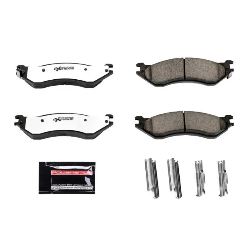 Power Stop 97-02 Ford Expedition Front Or Rear Z36 Truck & Tow Brake Pads W/Hardware 1