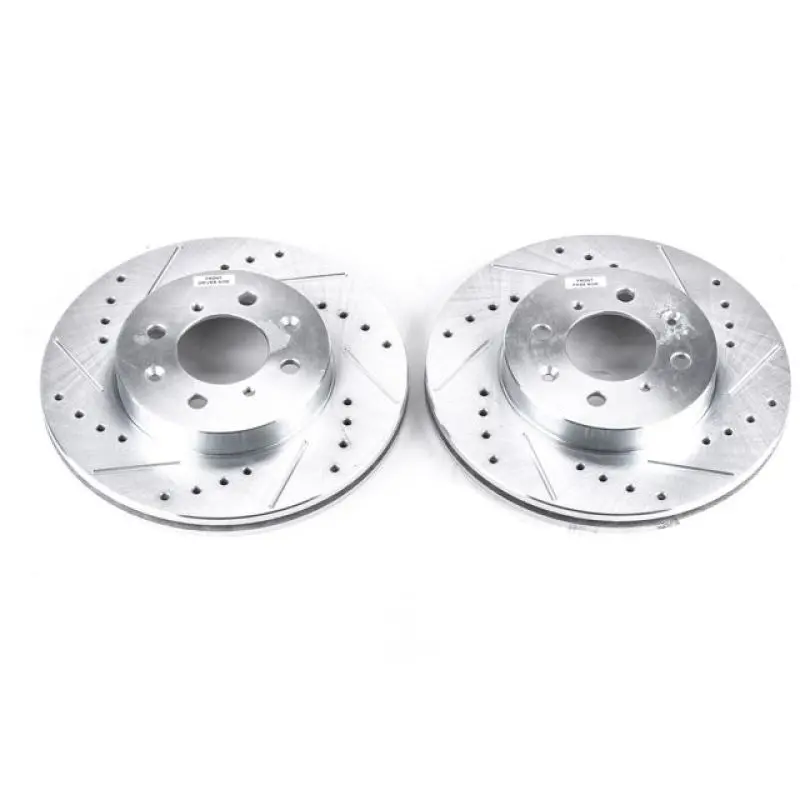 Power Stop 97-05 Acura El Front Evolution Drilled & Slotted Rotors - Pair 1