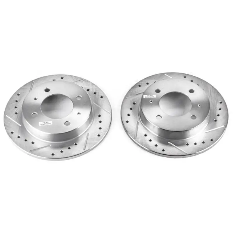Power Stop 97-06 Hyundai Elantra Rear Evolution Drilled & Slotted Rotors - Pair 1