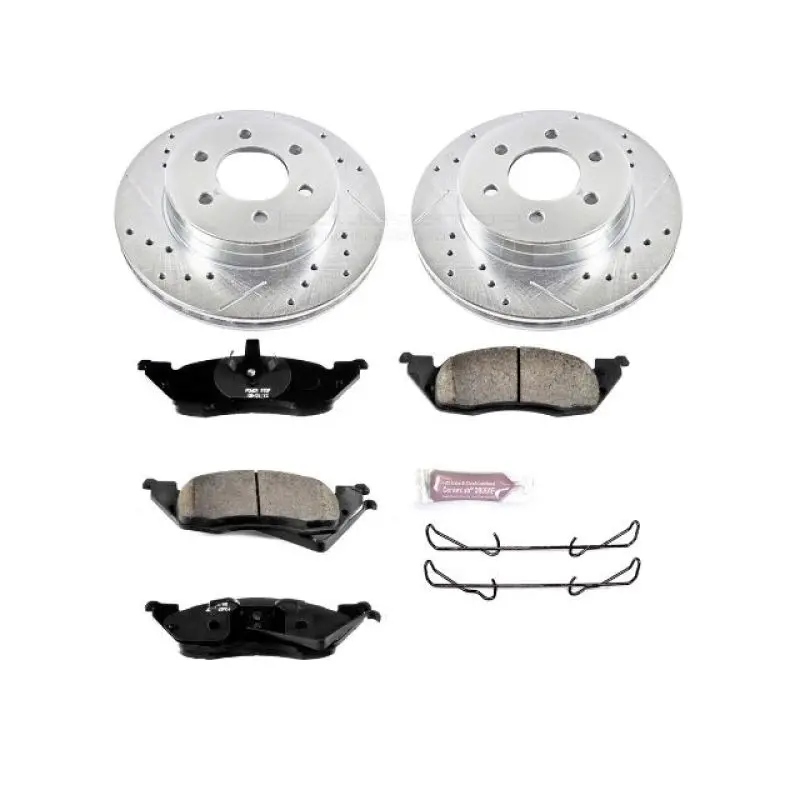 Power Stop 97-98 Dodge Dakota Front Z23 Evolution Sport Brake Kit 1