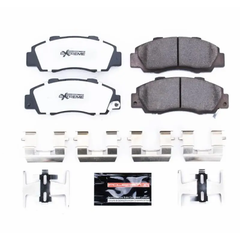 Power Stop 97-99 Acura Cl Front Z26 Extreme Street Brake Pads W/Hardware 1